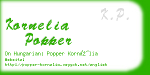kornelia popper business card